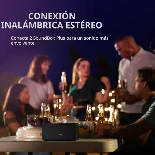 Miniatura 5 de DOSS SoundBox Plus Altavoz Bluetooth con Sonido Superior, Bluetooth 5.0, Emparejamiento Estéreo Inalámbrico, Micrófono Incorporado, 20H