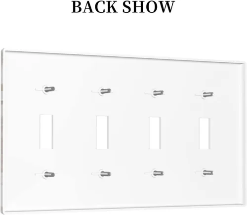 Miniatura 622 de Placa de Interruptor de Luz Azul de 1 Gang, Placa de Pared Decorativa de Palanca Individual, Cubierta de Placa de Pared de Palanca, Placa Frontal