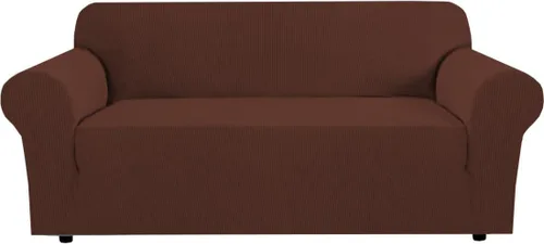 Miniatura 54 de H.VERSAILTEX Fundas elásticas para sofá, fundas de sofá para perros, fundas para sofá de 3 asientos con tela jacquard gruesa a cuadros con parte