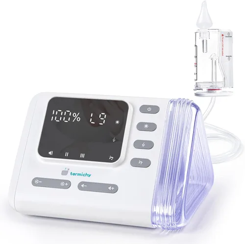 Termichy Aspirador nasal eléctrico para bebés: recargable de 9 niveles de succión de succión para niños pequeños nariz tapada - Aspirador de nariz