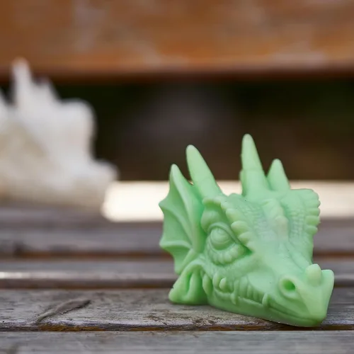 Miniatura 3 de Moldes de resina de cabeza de dragón y fabricación de jabón, molde de silicona animal 3D para fabricación de velas y decoración del hogar