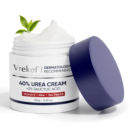 Crema de urea 40 por ciento para pies de máxima resistencia, crema de urea 40% más ácido salicílico 2%, crema para pies y manos para piel seca y
