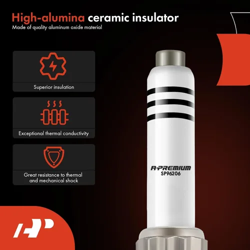 Miniatura 6 de A-Premium Bujías de Iridio Platino Compatibles con BMW 330i, 330i xDrive, 530i, 530i xDrive, X3, X1, 228i xDrive Gran Coupe, X4, X2, Z4 & Mini