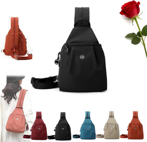 Mochila convertible para mujer, impermeable, Oxford, 3 en 1, antirrobo, bolsa cruzada de viaje para viajes, Negro