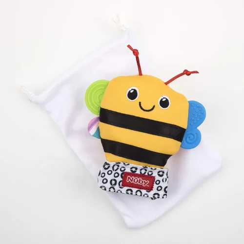 Miniatura 5 de Nuby Happy Handimals - Manopla de dentición, abeja