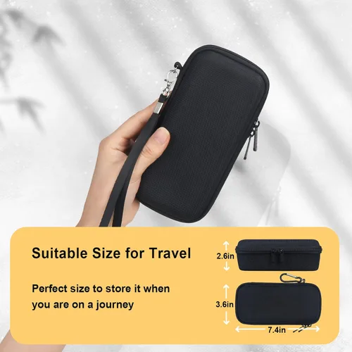 Miniatura 5 de BOVKE Funda de transporte para Garmin GPSMAP 64sx/66i/67/67i/66sr/66s/65s/78sc, Garmin inReach Explorer+ Senderismo GPS portátil y comunicador Negro