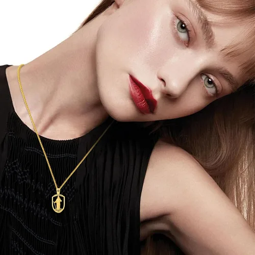 Miniatura 335 de Collar con colgante de plata de ley 925 con medalla de San Patrón, joyería religiosa para hombres y mujeres, con cadena de acero inoxidable 316L