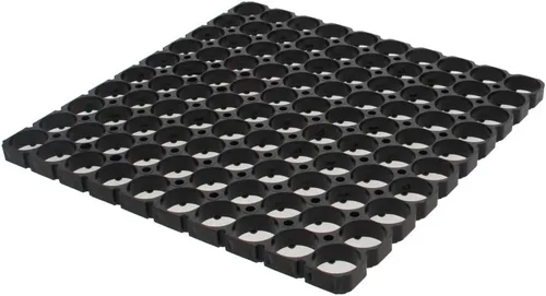 Bettomshin 5 unids 10x10 celda espaciador 18650 batería de litio soporte de plástico soporte para batería DIY paquete 0.728 in agujero diámetro