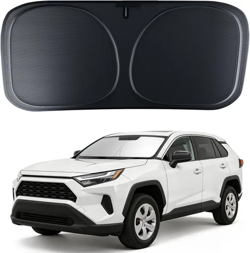 Miniatura 20 de DMJN Parasol para parabrisas delantero para Tesla nuevo modelo Y, Y y 3 (2017-2027), [revestimientos de cristal de hielo nano] UPF50+ bloqueo