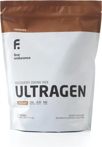 Primera Endurance Ultragen Bebida de recuperación, First Endurance, talla única , Chocolate, 1, 1