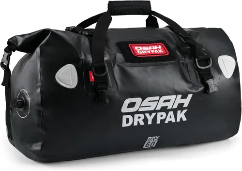 Miniatura 21 de OSAH DRYPAK Bolsa de lona impermeable – Bolsa seca para motocicleta con gran espacio de almacenamiento, bolsas de equipaje impermeables con bolsillo