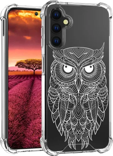 Miniatura 22 de Compatible con Samsung Galaxy S23 - Funda transparente para mujeres y niñas, diseño transparente (formas geométricas de arte abstracto)