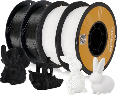 Miniatura 17 de Filamento para impresora 3D Kingroon PLA, 10 carretes, precisión dimensional +/- 0.02 mm, carrete de 10 kg (22 libras), 1.75 mm, negro