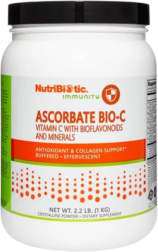 Miniatura 5 de NutriBiotic - Ascorbate Bio-C, 16 onzas Polvo de vitamina C efervescente con bioflavonoides y minerales de limón Calcio, magnesio, zinc, selenio
