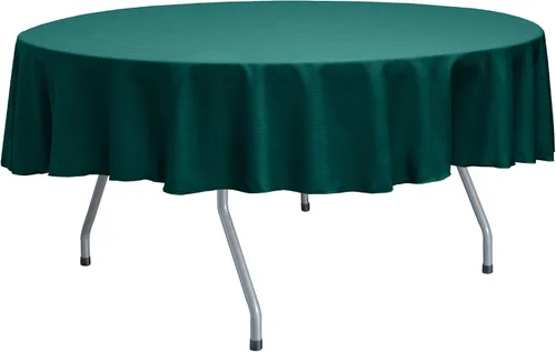 Miniatura 65 de ULTIMATE TEXTILE Mantel redondo reversible Shantung Satin Majestic de 72 pulgadas, color verde salvia