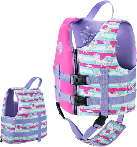 Miniatura 16 de Pottwal Chaleco de natación para niños - Chaqueta de natación - Hecho de neopreno y EPE - con correa ajustable en la entrepierna Verde