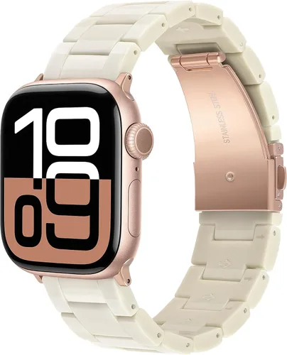 Miniatura 14 de V-MORO - Correas de resina compatibles con Apple Watch Series 11/10/9/8/7 y SE/6/5/4/3/2/1/SE3 de 1.49, 1.57, 1.61, 1.65 pulgadas, correa ligera