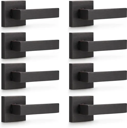 Miniatura 179 de KNOBWELL - Juego de cerradura con 1 picaporte resistente para puertas de una cara, ideal para puertas interiores reversibles, 0.93 libras
