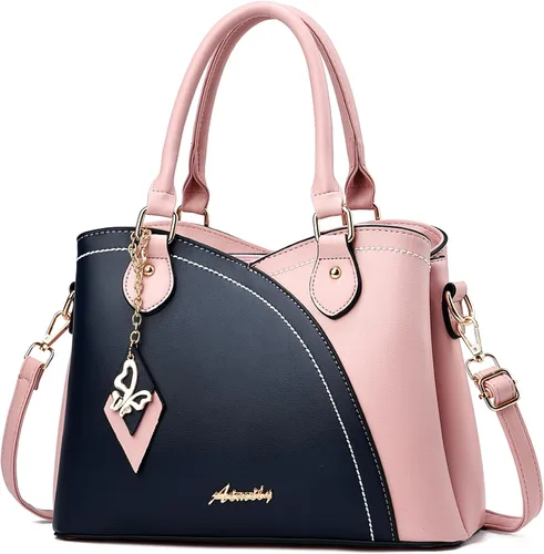 Miniatura 14 de Bolsos y carteras para mujer de DAINAOTM, bolsos estilo tote de cuero PU, cartera de señora con asa superior, bolso cruzado, bolso de hombro PU