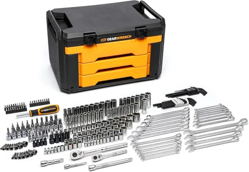 Miniatura 7 de GEARWRENCH Juego de herramientas mecánicas SAE/métricas de 202 piezas, unidades de 1/4", 3/8" y 1/2" GW72MLCBMTS