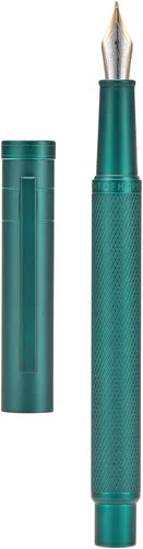 Miniatura 21 de Hongdian Bolígrafo Rollerball Bosque Azul Oscuro con Repuesto de Tinta Negra Schmidt, Diseño Clásico con Estuche de Metal para Firma de Negocios
