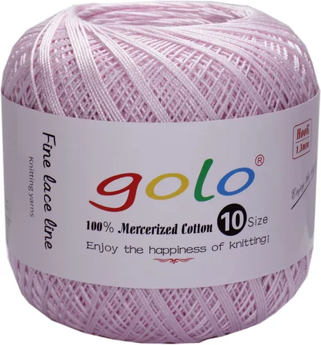 Miniatura 6 de Golo - 3 bolas de hilo de ganchillo tamaño 10, hilo de crochet para tejer a mano 102