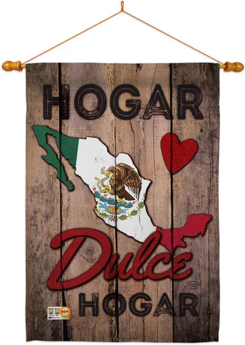 Miniatura 11 de Country Mexico Hogar Dulce Garden House - Juego de banderas de nacionalidad regional, nacionalidad internacional, mundo particular, área pequeña