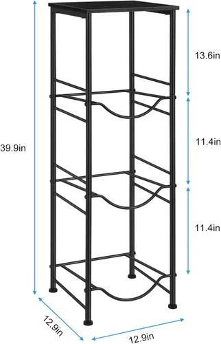 Miniatura 2 de OYEAL Soporte para Jarra de Agua de 5 Galones Organizador de Botellas de Agua con Estante, Estante de Almacenamiento de Botellas de Agua de Servicio
