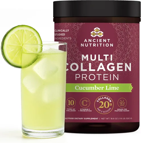 Miniatura 18 de Ancient Nutrition - Péptidos de colágeno en polvo, proteína multi-colágeno, para mujeres y hombres, con vitamina C, probióticos, colágeno
