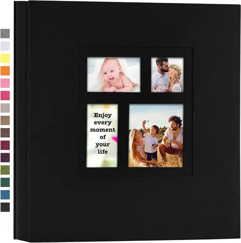 Miniatura 12 de potricher Álbum de fotos de 4 x 6 pulgadas, 600 fotos, cubierta de lino, álbumes de fotos de gran capacidad para familia, boda, aniversario, bebé