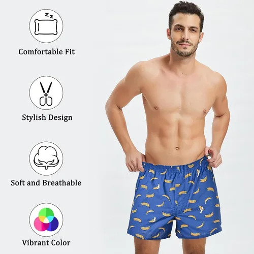 Miniatura 2 de CINVIK Calzoncillos tipo bóxer de algodón de ajuste holgado para hombre