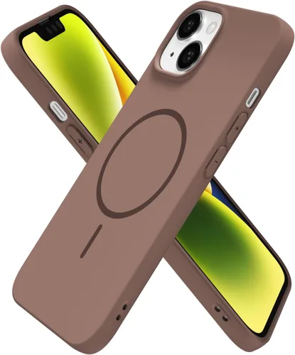 Miniatura 286 de oakxco Funda de silicona Mag Safe para iPhone 17 Pro Max, funda magnética delgada y fina compatible con carga inalámbrica MagSafe, bonita funda Negro