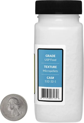 Miniatura 2 de Benzoato de sodio [NaC7H5O2] 99,9% USP Micropellets de grado alimenticio 4 oz en dos botellas Two Bottles