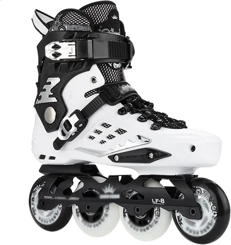 Miniatura 9 de DHAEY Patinaje en línea profesional de 4 ruedas para adultos, tenis de patinaje Slalom Speed Free Skate Racing Skate Men