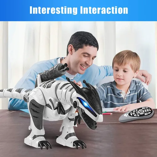 Miniatura 6 de Fistone RC Robot Dinosaurio Inteligente Interactivo Juguetes de Control Remoto Electrónico Robot que Camina, Baila, Canta con Modo de Lucha