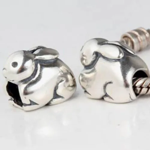 Miniatura 4 de Jirafa encanto pulsera de plata de ley 925encanto de la suerte de animales