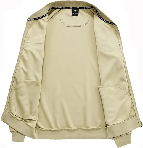 Miniatura 6 de W JIANWANG Conjunto deportivo de manga larga con cremallera completa para hombre, conjuntos de pantalones y chaquetas activas de 2 piezas