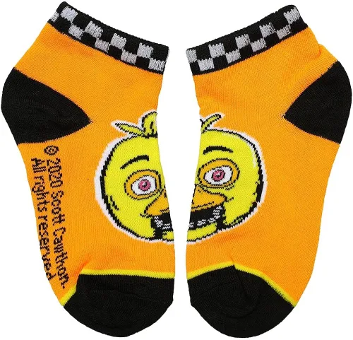 Miniatura 3 de Five Nights at Freddys Horror Video Game Youth Paquete de 5 calcetines tobilleros, Multi colorido