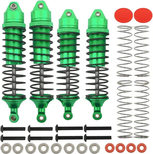RCAWD 4 amortiguadores de aleación, delanteros y traseros, compatibles con ARRMA 3S BLX, amortiguador y amortiguador para Arrma New, Old, Big Rock,