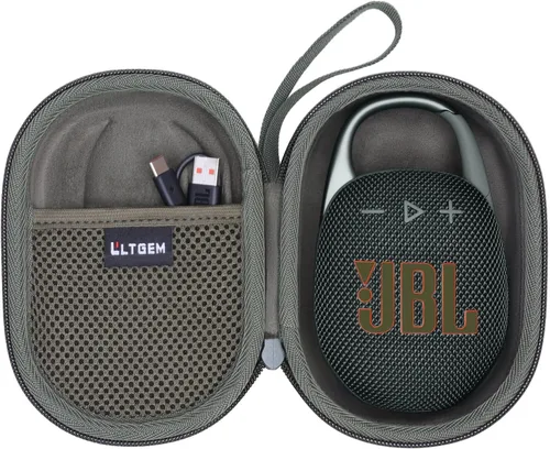 Miniatura 12 de LTGEM - Funda compatible con altavoz Bluetooth JBL Clip 4/5 Ultra portátil, impermeable, a prueba de polvo, color azul