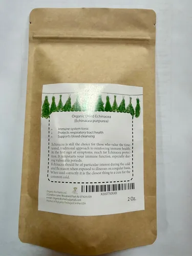 Miniatura 3 de Echinacea seca orgánica (Echinacea Purpurea) 2 onzas.