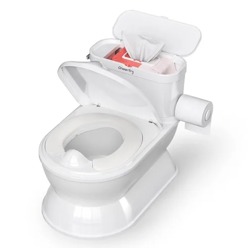 Miniatura 11 de CheerTry Inodoro de Entrenamiento para Niños Pequeños 2 en 1 - Silla de Baño Más Grande y Asiento de Entrenamiento Desmontable para Niños y Niñas