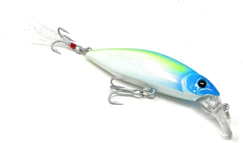 Miniatura 10 de VENSE La Bala Minnow Señuelo de pesca 2.756 in Super hundimiento agua dulce/agua salada dos anzuelos agudos 3X VMC Mod. 6504
