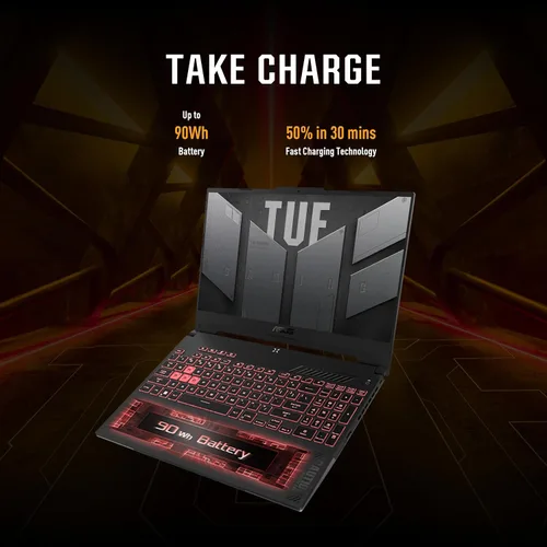 Miniatura 6 de ASUS TUF Gaming A15 (2023) - Laptop para juegos, 15.6” FHD 144Hz, pantalla 100% sRGB, GeForce RTX 4060, AMD Ryzen 7 7735HS, 16GB DDR5, 1TB PCIe SSD