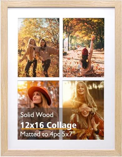 Miniatura 142 de KINLINK 3.5x5 Picture Frame, Ash Black Solid Wood Frame with Plexiglass for Table Top and Wall Mounting, Photo Frame for Horizontal or Vertical