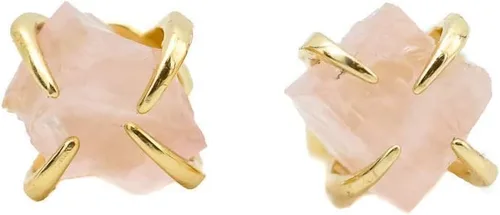 Pendientes de tuerca de piedra preciosa cruda, idea de regalo para el día de la madre, graduación, moda de verano