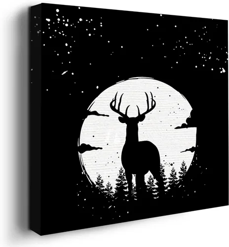 Miniatura 21 de Mavis Print - Lienzo decorativo para pared con diseño de conejo/conejo, 36 x 36 pulgadas, decoración de pared de animales impresos en HD y marco
