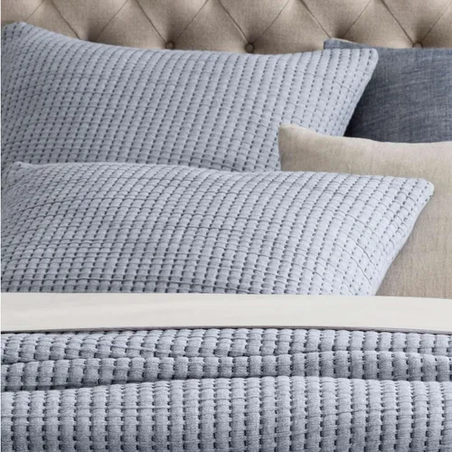 Miniatura 10 de Pine Cone Hill Pick Stitch Evergreen - Funda de almohada de Matelasse, tamaño estándar, patrón sólido verde