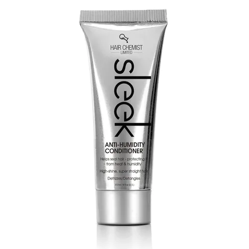 Hair Chemist SLEEK - Acondicionador antihumedad de 8 onzas – Acondicionador desencrespamiento para cabello seco encrespado y cabello liso elegante,
