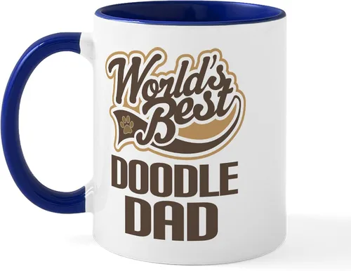 Miniatura 20 de CafePress I Love My Doodle Mugs - Taza de café de cerámica, taza de té, 11 onzas